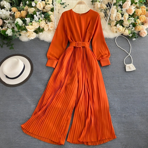 Overall mit weitem Bein
