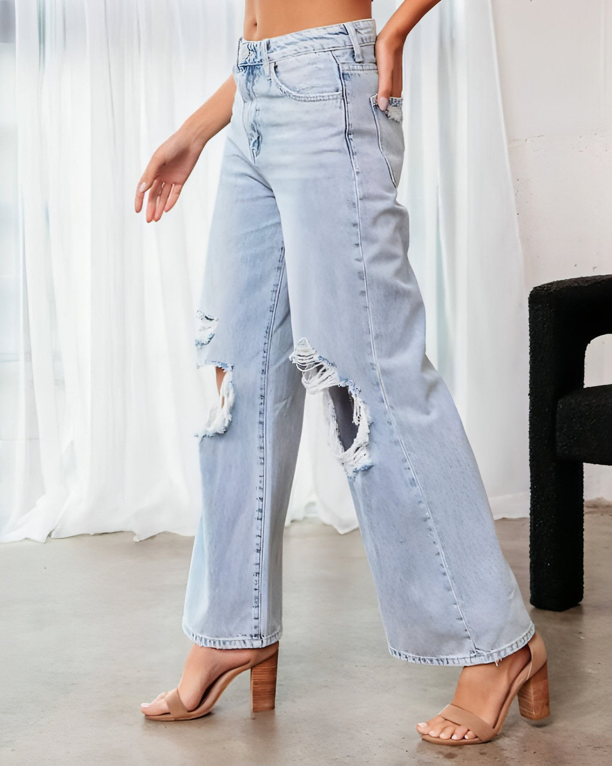 Ripped Slimming Jeans für Damen