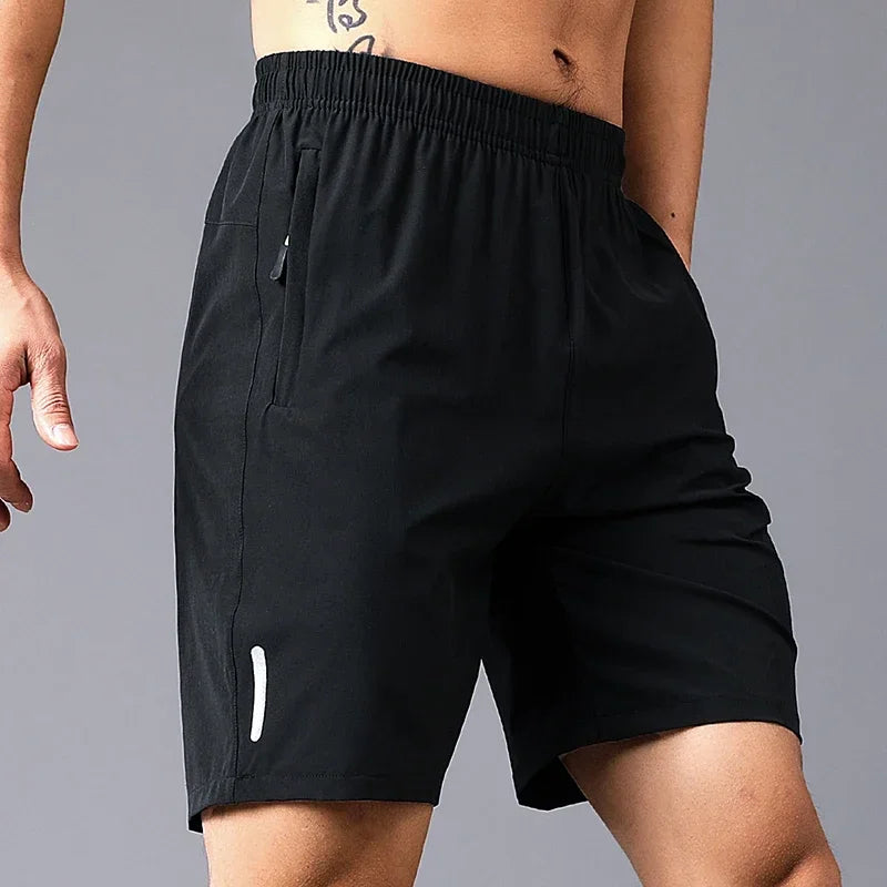 New Quick Dry Jogging Fitness Shorts Men Summer Sports Running Shorts Lightweight Bottoms Thin Breathable Beach Short Pants Male
