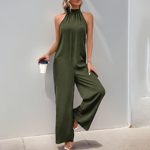 Fashion Jumpsuit Neckholder Gerade Einteiler
