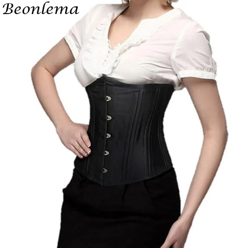 Beonlema 26 Steel Bone Waist Corset Shapers tummy slimming sheath