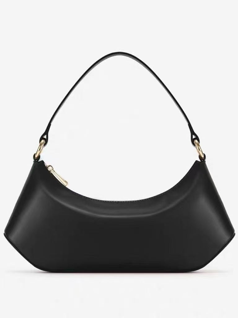 Simple shoulder bag underarm bag, versatile handbag, soft leather