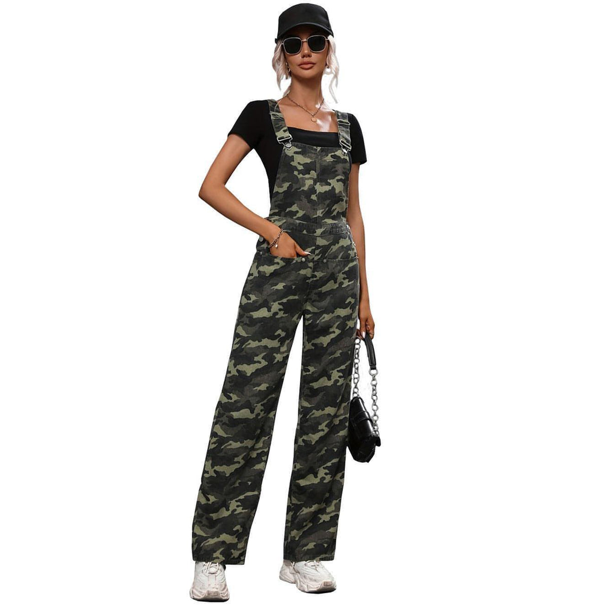 A.1 Damen-Street-t-Denim-Trägerhose (Jeans) Overall
