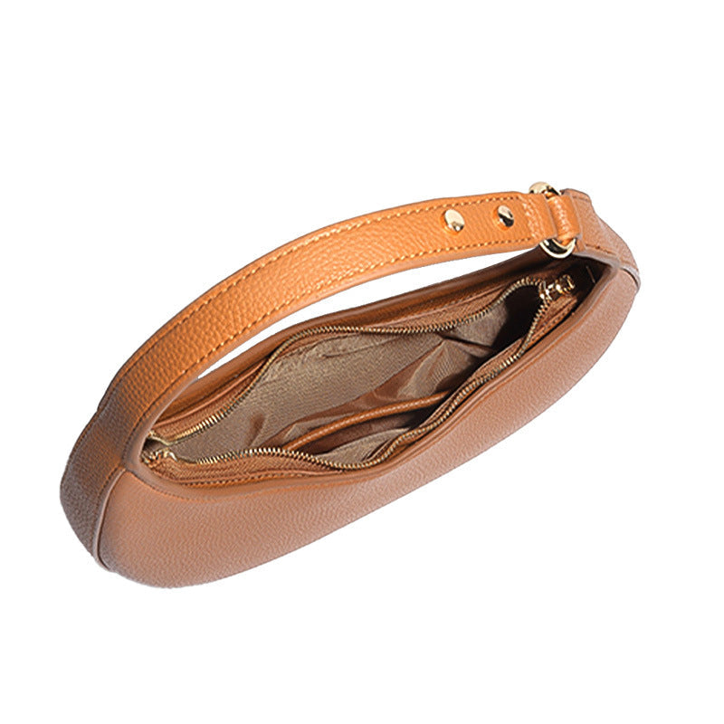 European and American Irregular Crescent-Shaped Handbag Large-Capacity