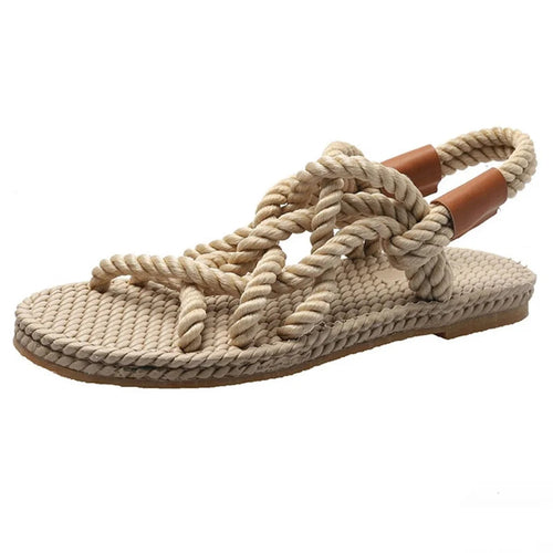 Geflochtene Seilsandalen