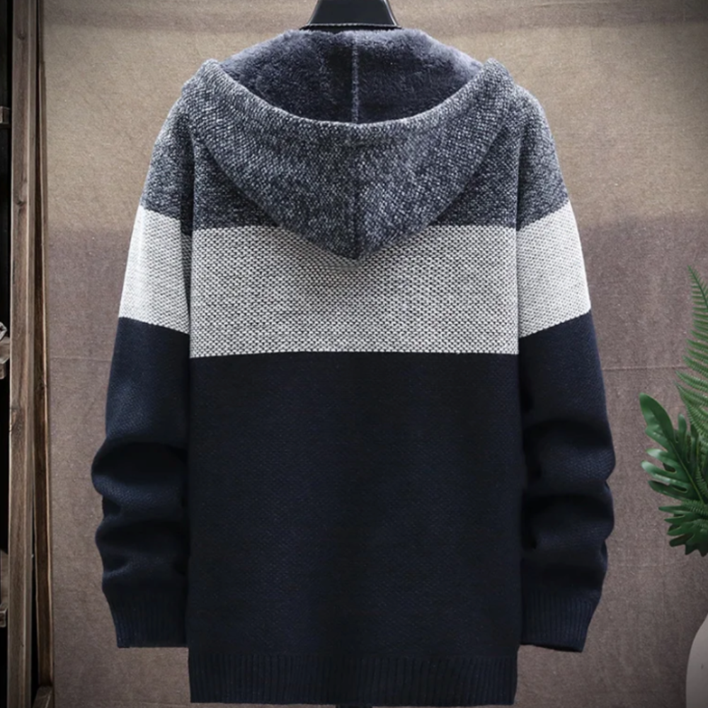 Herren Kapuzen-Sweatshirt mit Reißverschluss