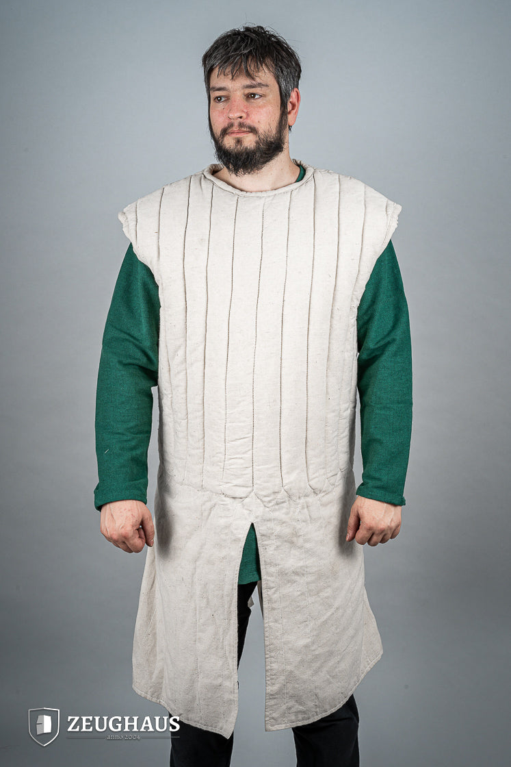 Ärmelloser Gambeson Naturfarben