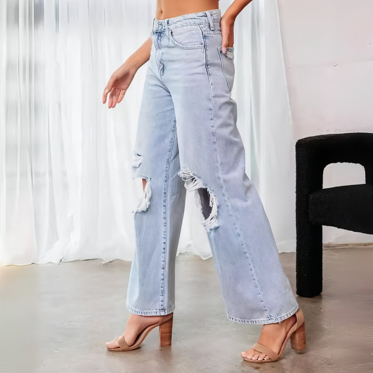 Ripped Slimming Jeans für Damen