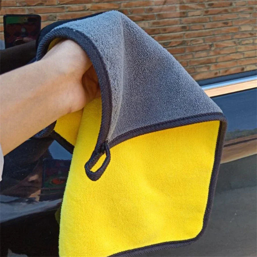 1/2/3/6/10pcs 30X60cm Microfiber Car Cleaning Towels Soft Quick Drying for Windows Mirrors Wiping Rags Double Layer Wash Cloth