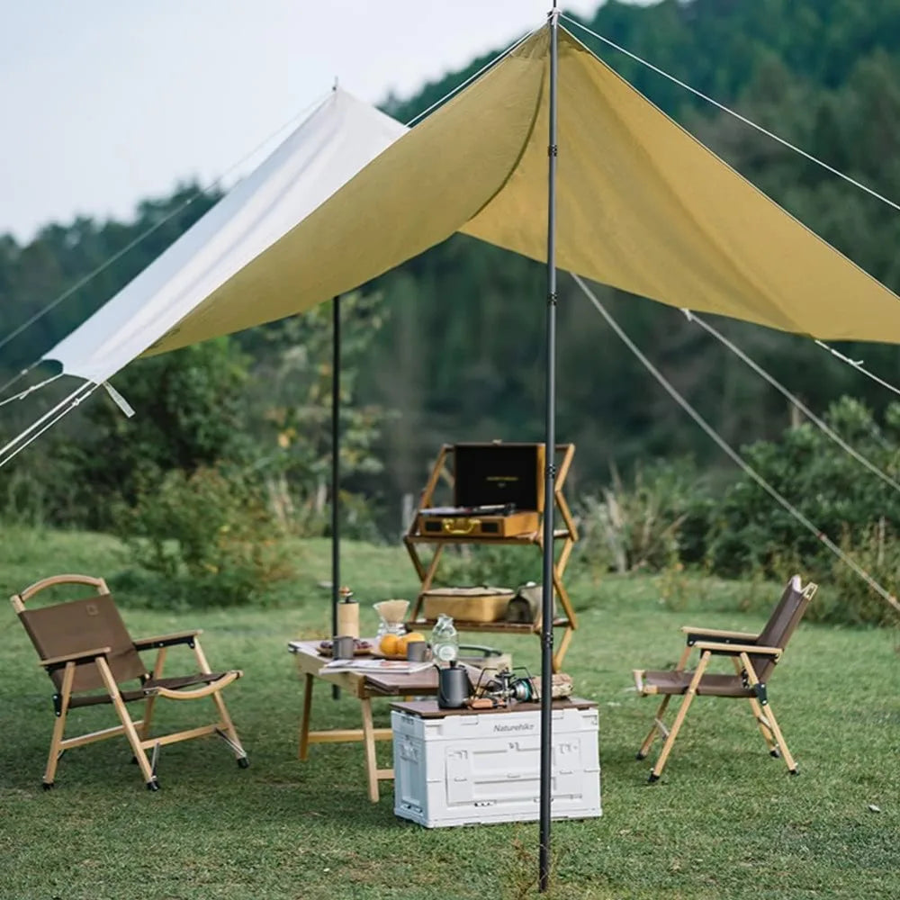 Teleskopierbare Zeltstangen, strapazierfähig, verstellbar, aus Karbonfaser, tragbar und leicht für Zeltplanen, Markisen, Outdoor-Camping, Wandern, 2,4 m