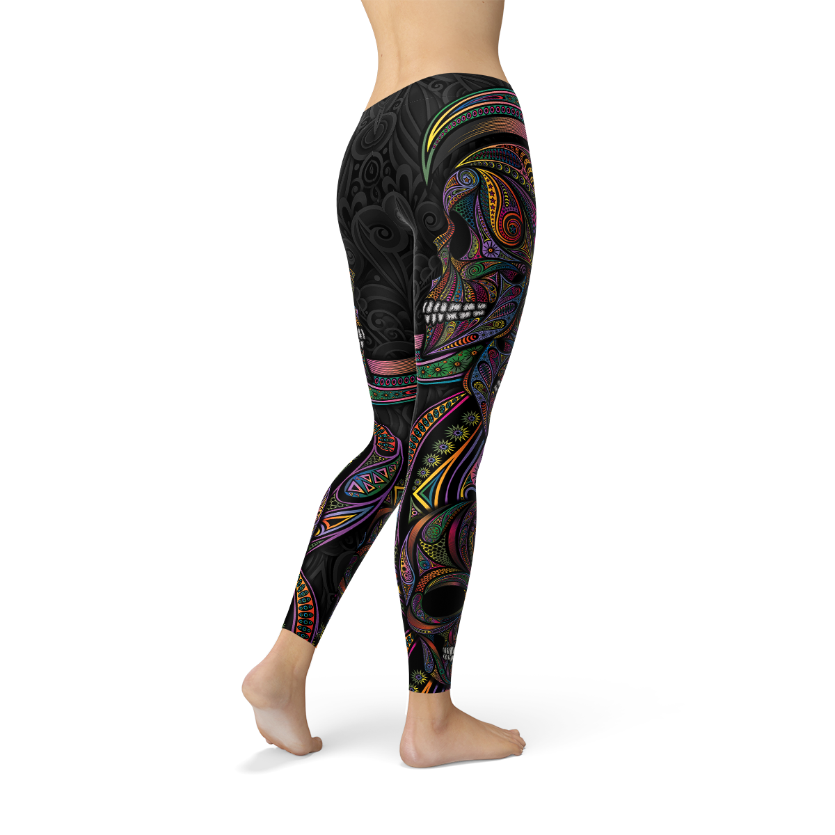 Damen Sugar Skull Leggings