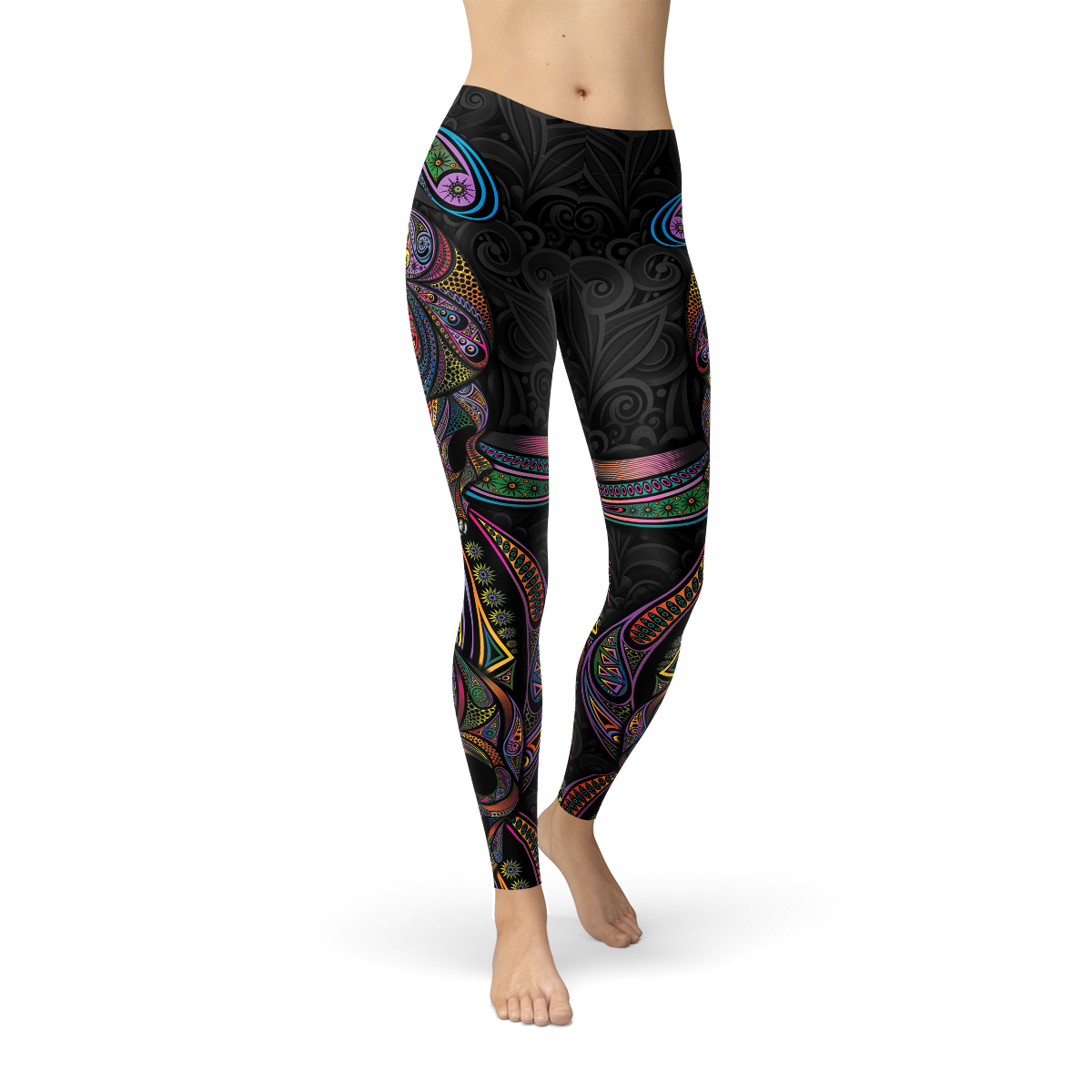 Damen Sugar Skull Leggings
