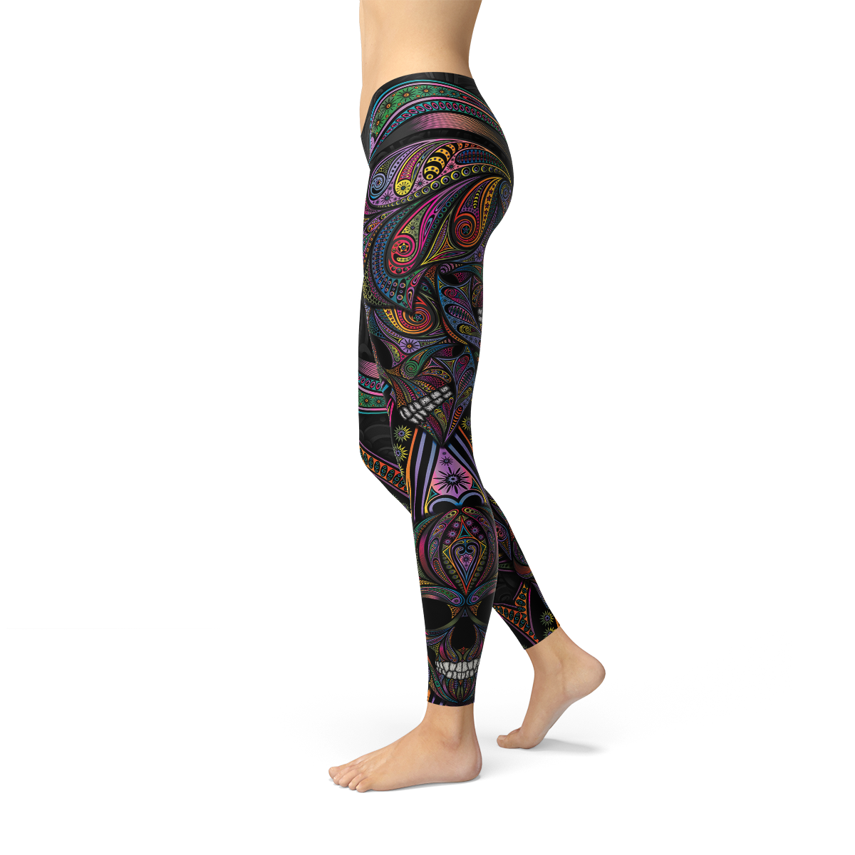 Damen Sugar Skull Leggings
