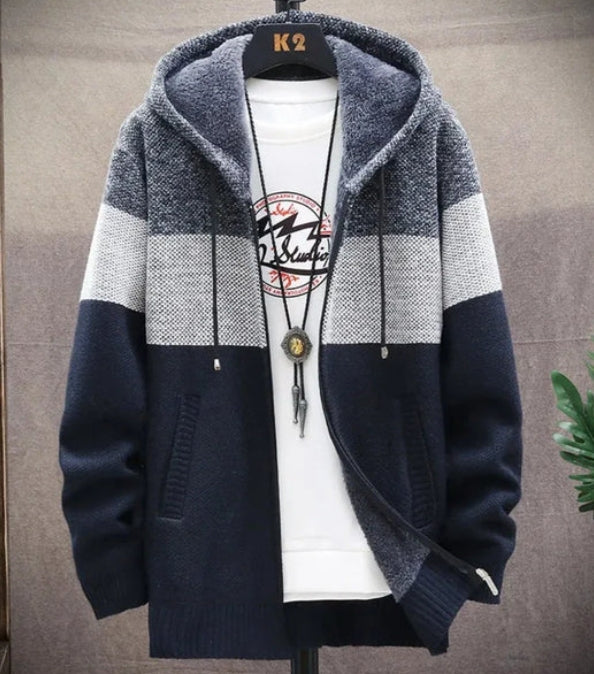 Herren Kapuzen-Sweatshirt mit Reißverschluss