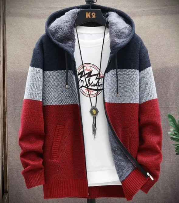 Herren Kapuzen-Sweatshirt mit Reißverschluss
