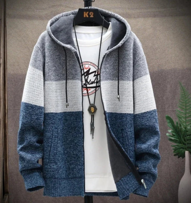 Herren Kapuzen-Sweatshirt mit Reißverschluss