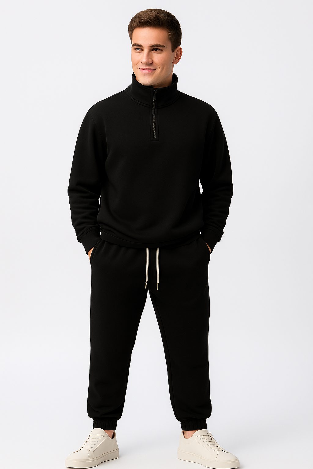 LUXEEDIT Edition Herren-Fleece-Trainingsanzug – weite Passform, ultimativer Komfort