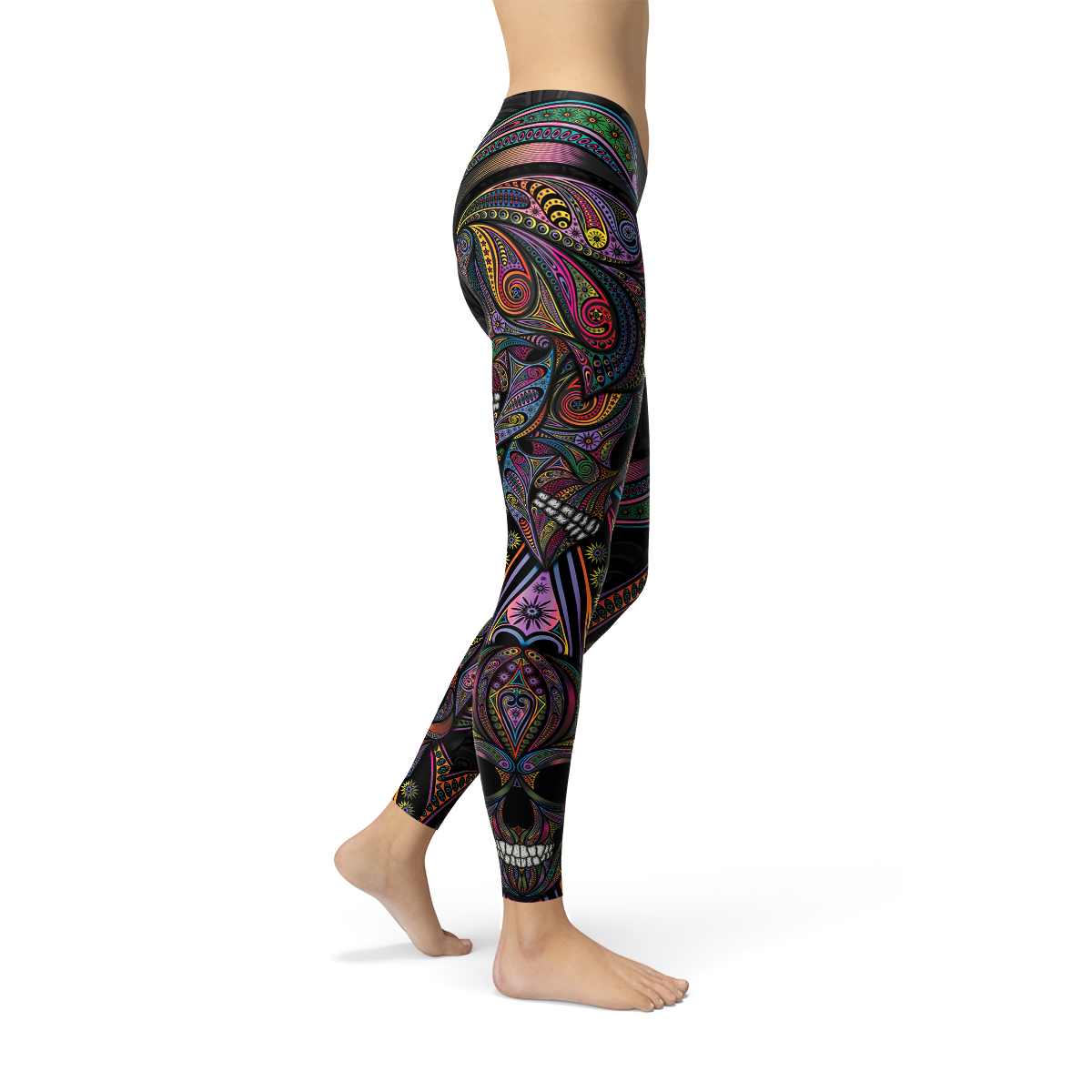 Damen Sugar Skull Leggings