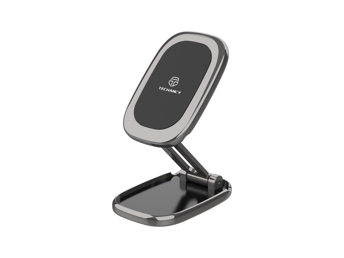 Techancy Suporte Magnético Dobrável Para Telemóvel Para Automóvel