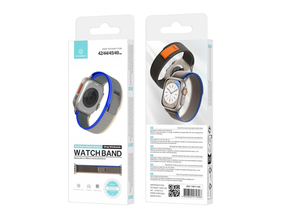 Techancy Faixa Desportiva Preta KC2121, Compatível Com Apple Watch