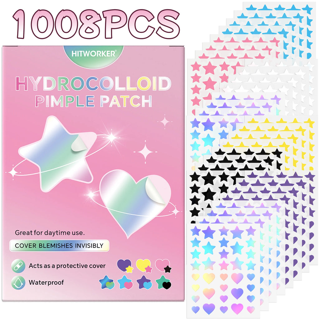1008/504 pieces/box of acne patches, non irritating acne stickers, high-quality salicylic acid and tea tree oil acne patches