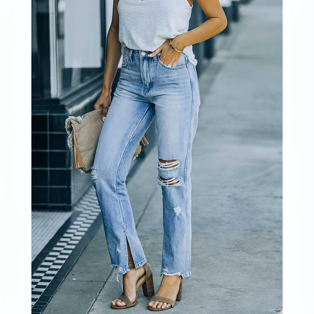 SkyFade™ – Fashion Street Washed Jeans