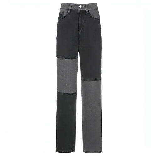 DenimDare™ Stitching High-Rise Straight-Leg Jeans Damen