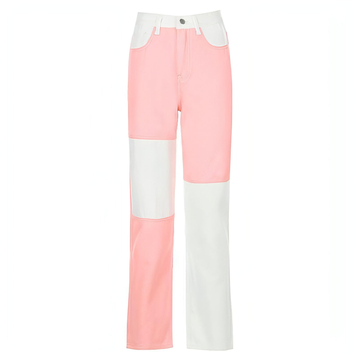 DenimDare™ Stitching High-Rise Straight-Leg Jeans Damen
