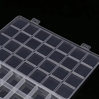 1pc Plastic 28-Grid Jewelry Storage Case, Removable Dividers For Craft Tiny Components