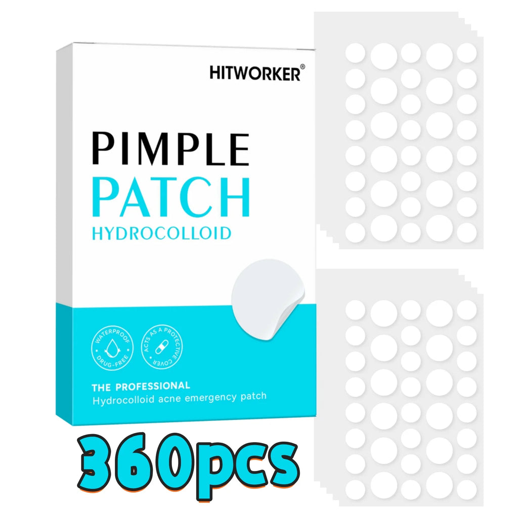 144/360/720pcs Hydrocolloid Acne Pimple Patches for Face, Effective Blemish Spot Treatment, Invisible & Skin-Friendly