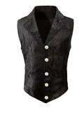 2026 Men's vest retro jacquard vest British style business casual top American style shoulder