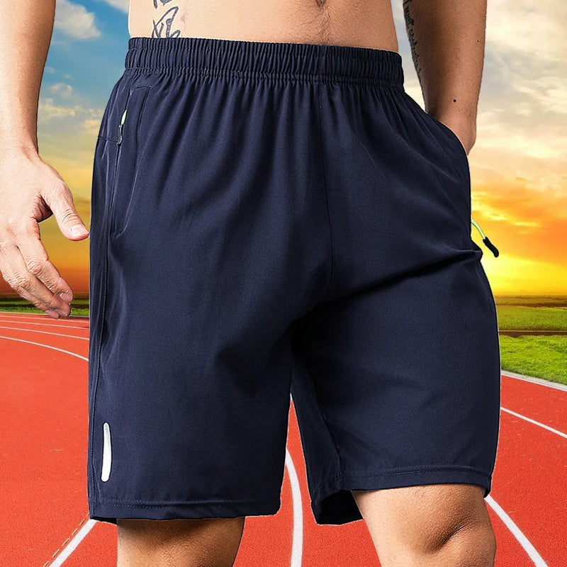 New Quick Dry Jogging Fitness Shorts Men Summer Sports Running Shorts Lightweight Bottoms Thin Breathable Beach Short Pants Male