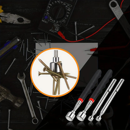 Handmagnet-Teleskopgreifer – Ausziehbarer Pickup-Stift, tragbarer Magnet für schwer erreichbare Stellen