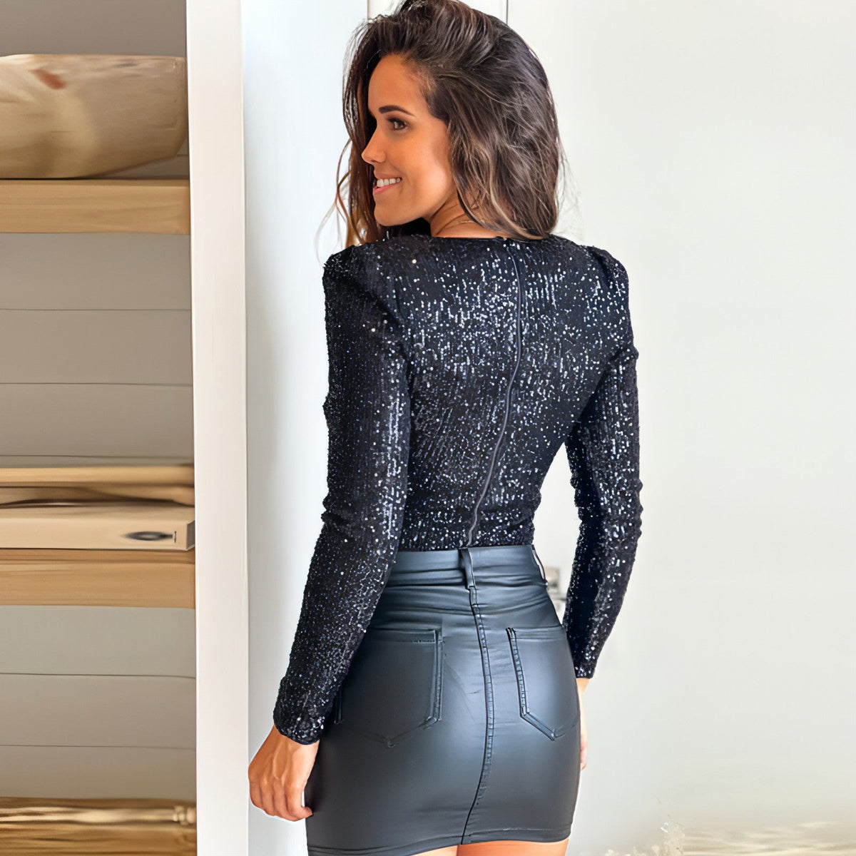 A1. Sequined Jumpsuit Women&