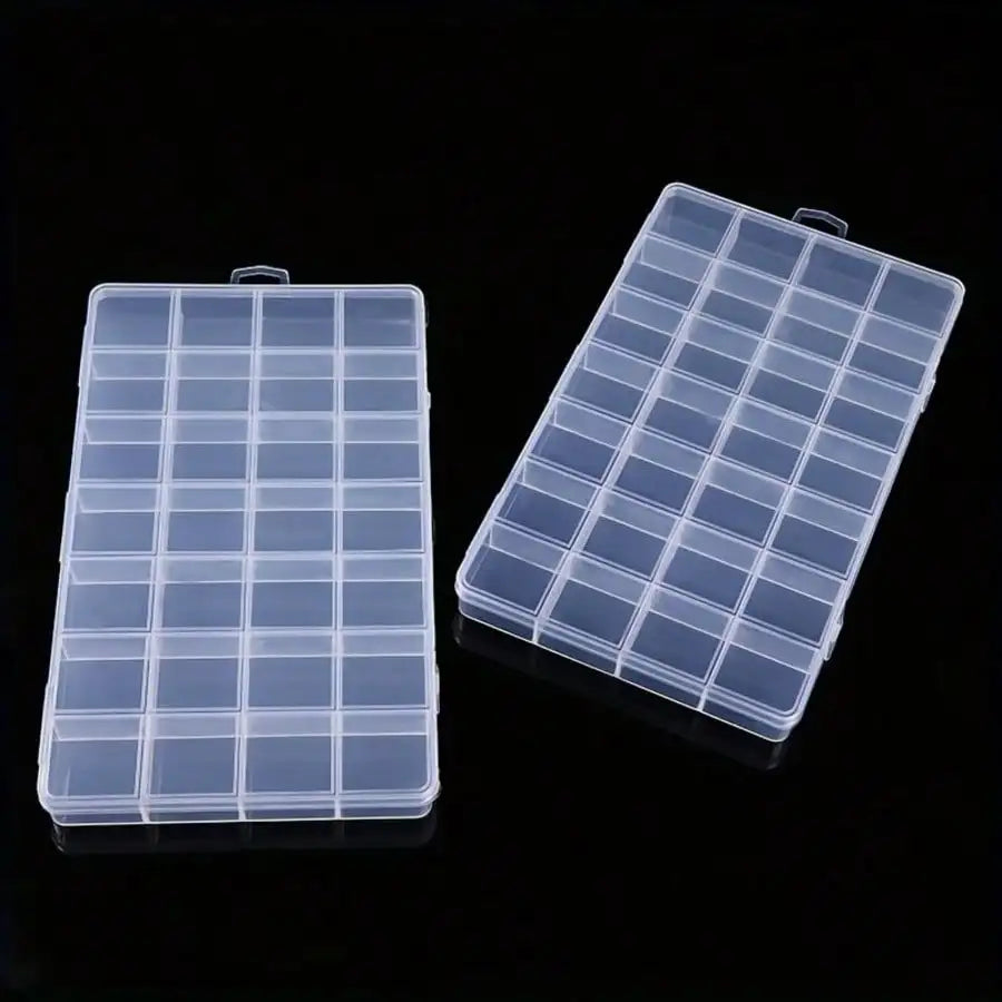 1pc Plastic 28-Grid Jewelry Storage Case, Removable Dividers For Craft Tiny Components