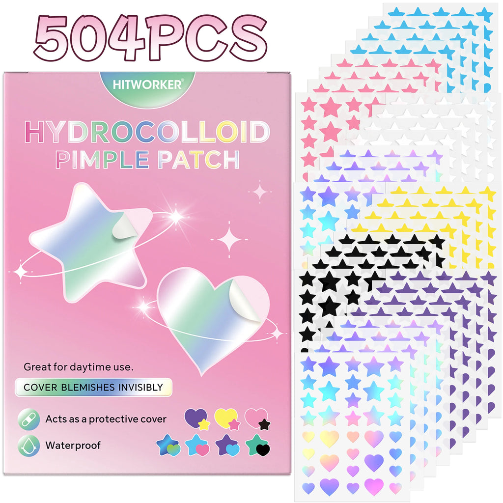 1008/504 pieces/box of acne patches, non irritating acne stickers, high-quality salicylic acid and tea tree oil acne patches