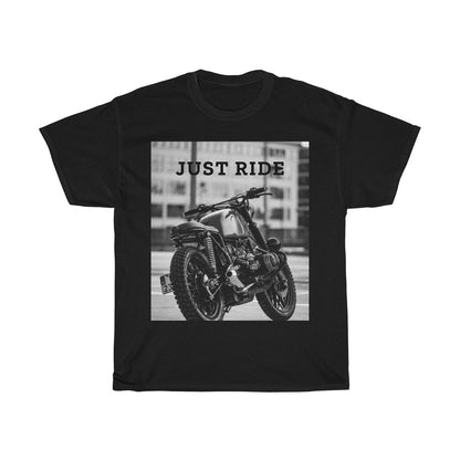 Motorrad Just Ride Schweres Baumwoll-T-Shirt