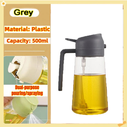 200/300/500ml Öl-Sprühflasche BBQ Kochspray für Olivenöl Kunststoff Backöl-Sprühflasche leere Essigflasche oder Öl-Pinsel