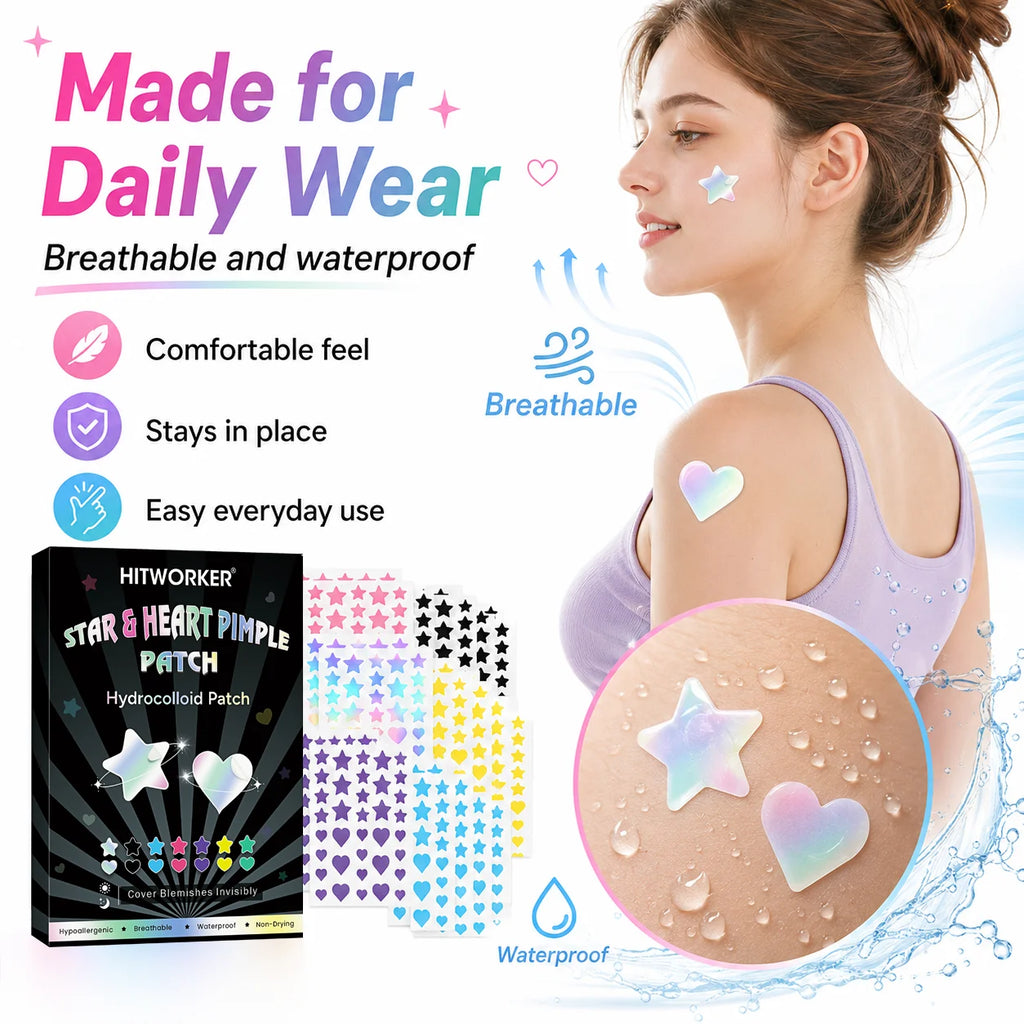 432 pieces/box of acne patches, non irritating acne stickers, high-quality salicylic acid and tea tree oil acne patches, gifts
