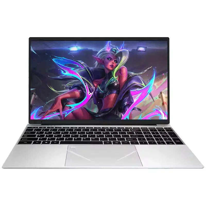 14.1" Ultra Slim Laptop Intel N95 120Hz High Refresh Screen 32GB 2TB SSD Fingerprint Unlock Computer