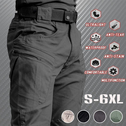 Militär Taktische Cargo-Hose Herren Wasserdichte Freizeithose Verschleißfeste Mehrfachtaschen Outdoor Wander Arbeitshose Für Männer