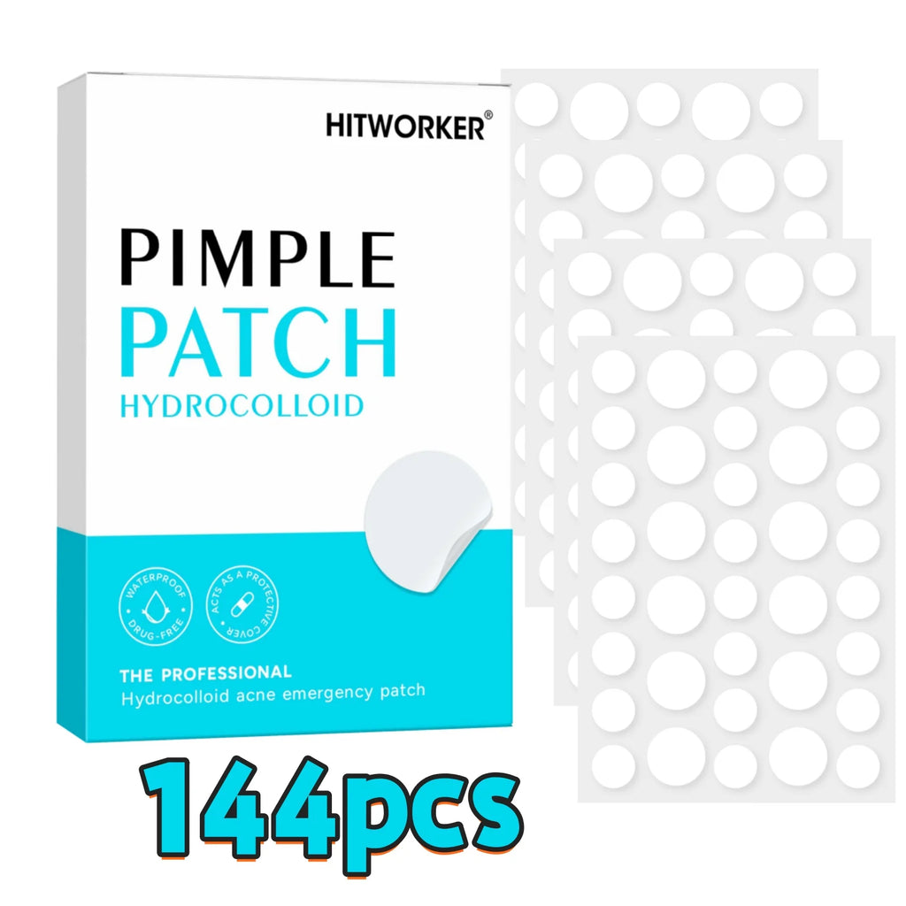 144/360/720pcs Hydrocolloid Acne Pimple Patches for Face, Effective Blemish Spot Treatment, Invisible & Skin-Friendly