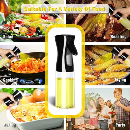 200/300/500ml Öl-Sprühflasche BBQ Kochspray für Olivenöl Kunststoff Backöl-Sprühflasche leere Essigflasche oder Öl-Pinsel