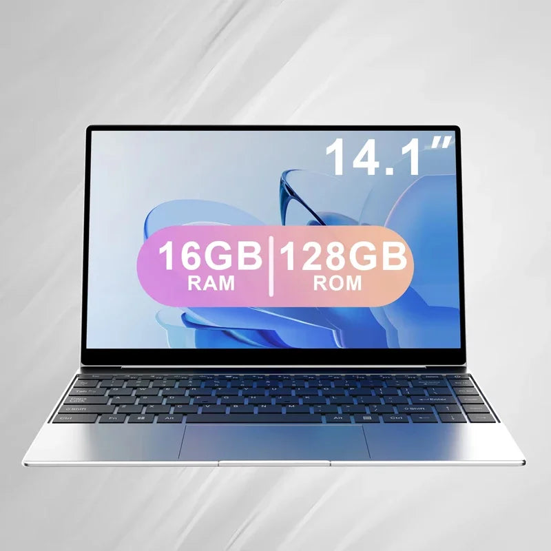 2026 New 14.1" Ultra‑Slim Laptop, Intel 4405U, Win11 Pro, 16GB, 2TB, 1080P FHD Display, Portable Office Study Notebook