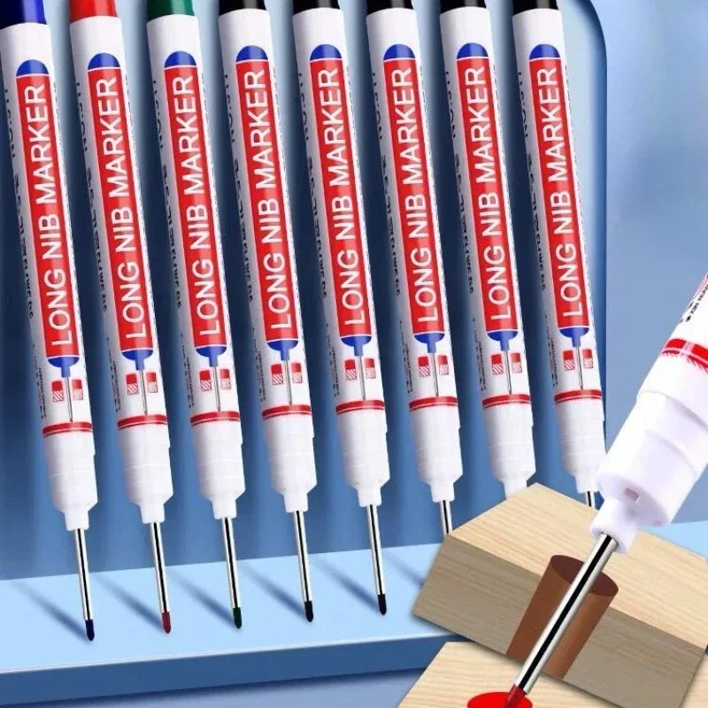4PCS 20mm Deep Hole Long Nib Multi-Purpose Head Markers for Metal Perforating Pen Woodworking Decoration Art Supplies