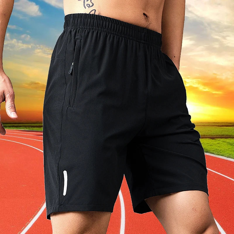 New Quick Dry Jogging Fitness Shorts Men Summer Sports Running Shorts Lightweight Bottoms Thin Breathable Beach Short Pants Male