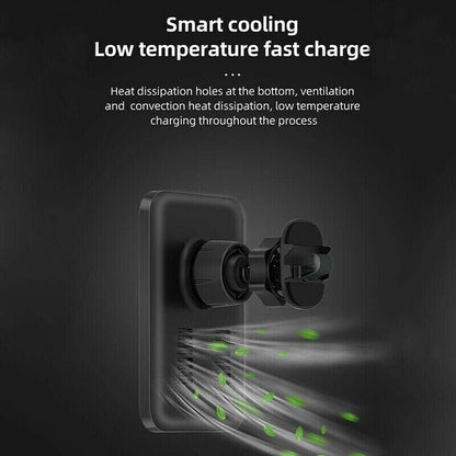Magnetic Wireless Charger Car Mount Holder For 12 13 14 Pro Max