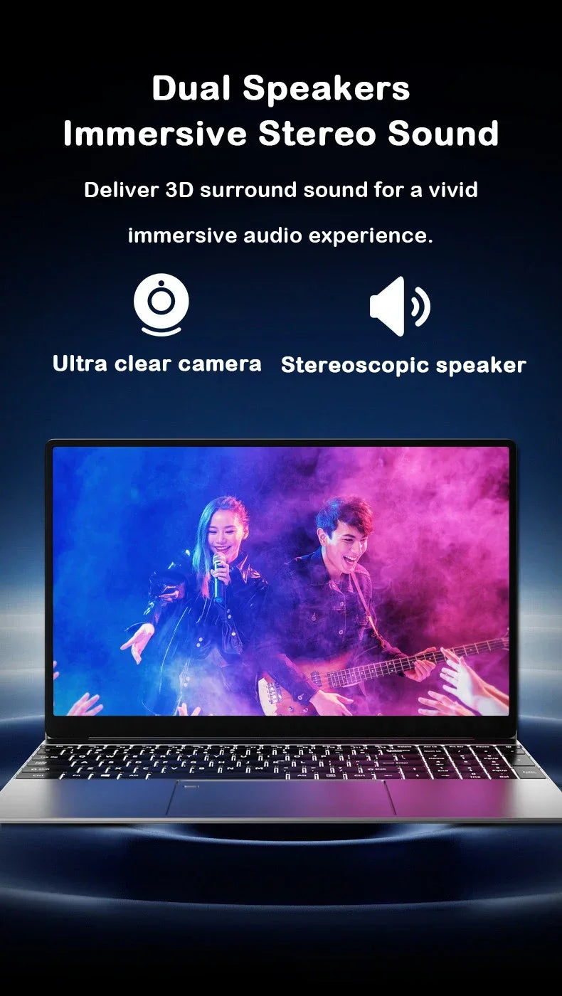 2026 14.1 Inch Ultra Thin Laptop 2026 Win11 Intel I9-9880H DDR4 16GB/32GB RAM 2TB SSD Portable Business Notebook