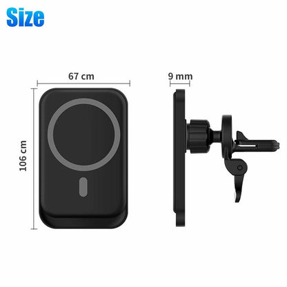 Magnetic Wireless Charger Car Mount Holder For 12 13 14 Pro Max