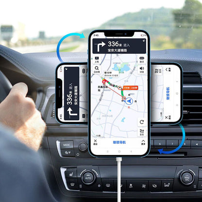 Magnetic Wireless Charger Car Mount Holder For 12 13 14 Pro Max
